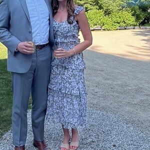 Floral Ruffle Midi Dress